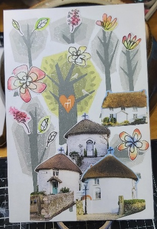 Amazing Mail ART: Houses Postcards - June 2022
